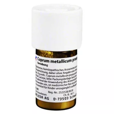 CUPRUM METALLICUM praep.D 30 Trituração, 20 g