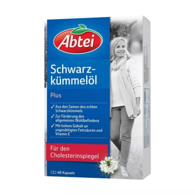 Cápsulas Abbey Black Cumin Oil Plus, 48 unidades
