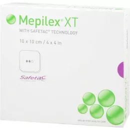 MEPILEX XT Compressa de espuma de 10x10 cm, 5 unidades