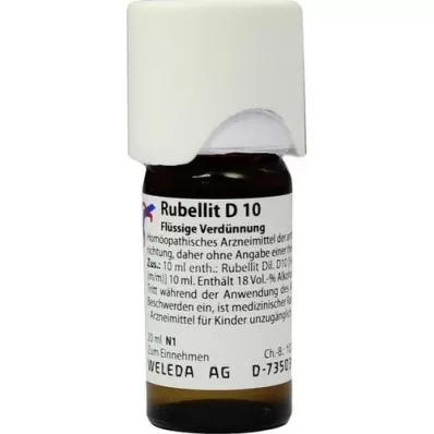 RUBELLIT Diluição D 10, 20 ml