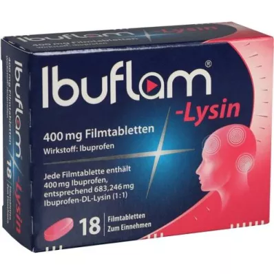 IBUFLAM-Lysine 400 mg comprimidos revestidos por película, 18 unid