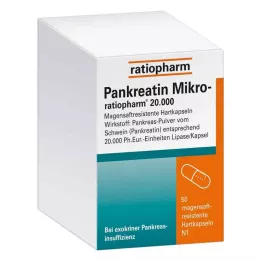 Pancreatina micro ratio.20000 cápsulas gástricas, 50 unidades