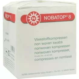 NOBATOP 8 compressas 10x10 cm não esterilizadas, 100 unidades
