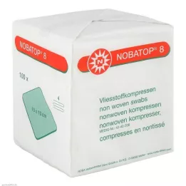 NOBATOP 8 compressas 10x10 cm não esterilizadas, 100 unidades