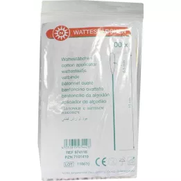 WATTESTÄBCHEN Madeira 15 cm 4-5 mm com cabeça de algodão, 100 pcs
