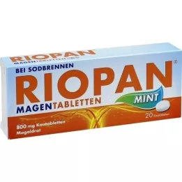 RIOPAN Stomach Tablets Menta 800 mg Comprimidos mastigáveis, 20 unid