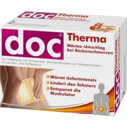 DOC THERMA Compressa térmica para dores de costas, 2 peças