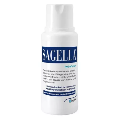 Loção de lavagem íntima Sagella hydraserum, 200 ml Loção de lavagem íntima Sagella hydraserum, 200 ml
