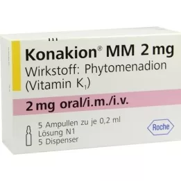 KONAKION MM Solução de 2 mg, 5 unidades