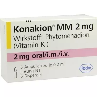KONAKION MM Solução de 2 mg, 5 unidades