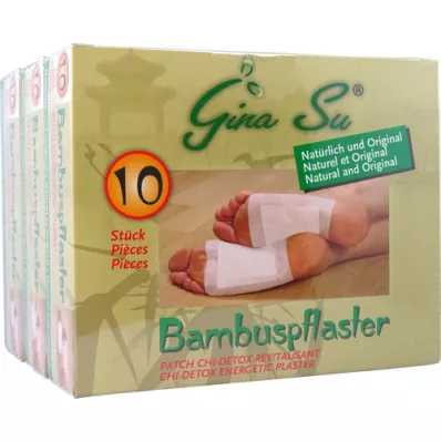 BAMBUSPFLASTER Emplastros de vitalidade Gina Su, 30 unidades