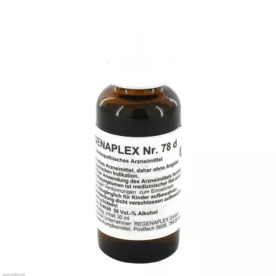 REGENAPLEX N.º 78 d gotas, 30 ml REGENAPLEX N.º 78 d gotas, 30 ml