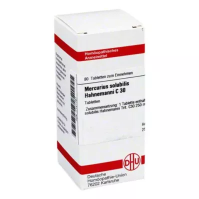 DHU Comprimido Mercurius solubilis C 30, 80 unid DHU Comprimido Mercurius solubilis C 30, 80 unid