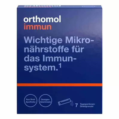 ORTHOMOL Immune direct granules laranja, 7 unid