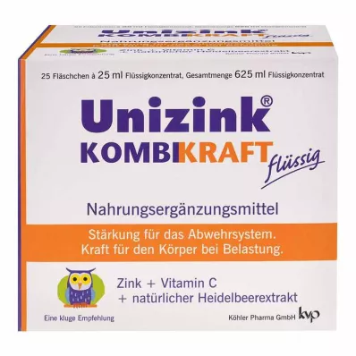 Potência de combinação Unizinco, 25X25 ml Potência de combinação Unizinco, 25X25 ml