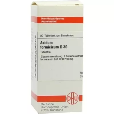 ACIDUM FORMICICUM D 30 Comprimidos, 80 Cápsulas