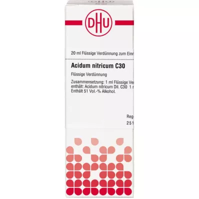 ACIDUM NITRICUM Diluição C 30, 20 ml