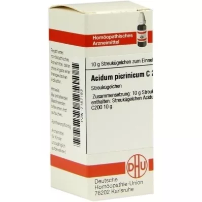 ACIDUM PICRINICUM C 200 glóbulos, 10 g