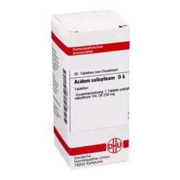 ACIDUM SALICYLICUM D 6 Comprimidos, 80 Cápsulas