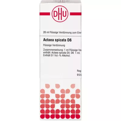 ACTAEA SPICATA Diluição D 6, 20 ml