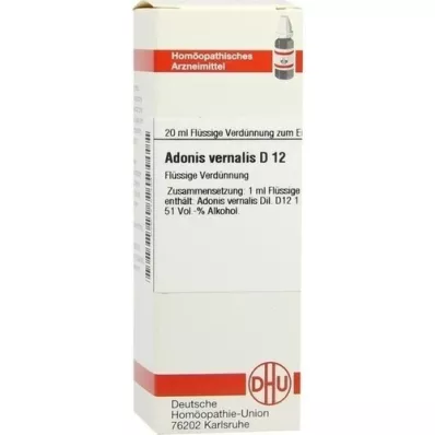 ADONIS VERNALIS Diluição D 12, 20 ml