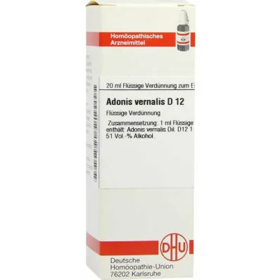 ADONIS VERNALIS Diluição D 12, 20 ml ADONIS VERNALIS Diluição D 12, 20 ml