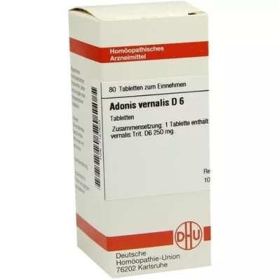 ADONIS VERNALIS D 6 Comprimidos, 80 Cápsulas