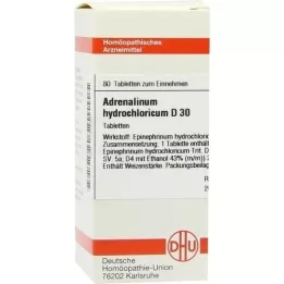 ADRENALINUM HYDROCHLORICUM D 30 Comprimidos, 80 Cápsulas