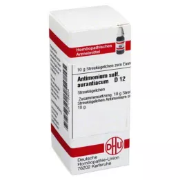 ANTIMONIUM SULFURATUM aurantiacum D 12 glóbulos, 10 g