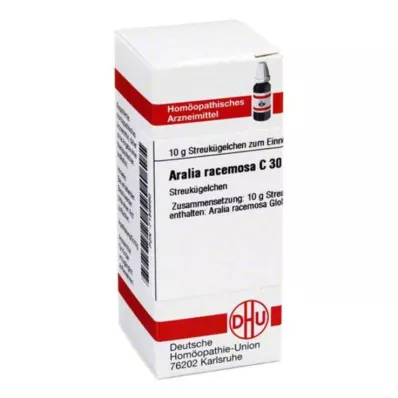DHU Aralia racemosa C 30 glóbulos, 10 g DHU Aralia racemosa C 30 glóbulos, 10 g