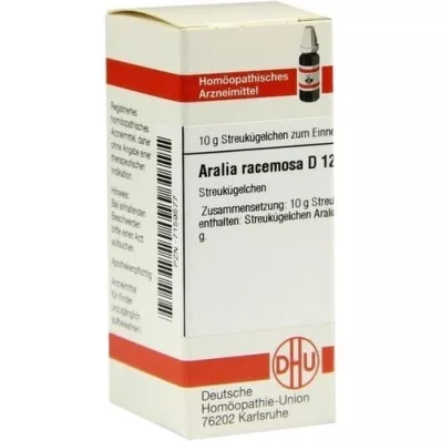 ARALIA RACEMOSA D 12 glóbulos, 10 g