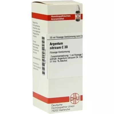 ARGENTUM NITRICUM Diluição C 30, 20 ml