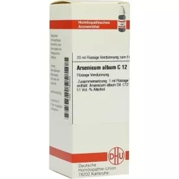 ARSENICUM ALBUM Diluição C 12, 20 ml