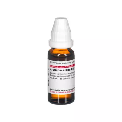 ARSENICUM ALBUM Diluição D 200, 20 ml ARSENICUM ALBUM Diluição D 200, 20 ml