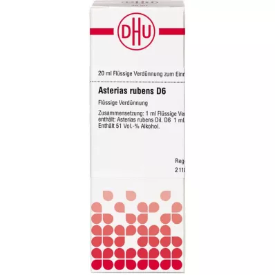 ASTERIAS RUBENS Diluição D 6, 20 ml