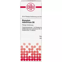 BISMUTUM SUBNITRICUM Diluição D 8, 20 ml