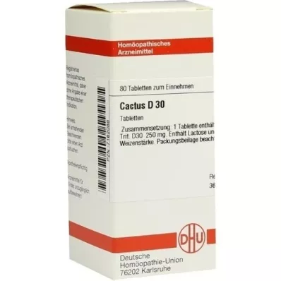 CACTUS D 30 Comprimidos, 80 Cápsulas