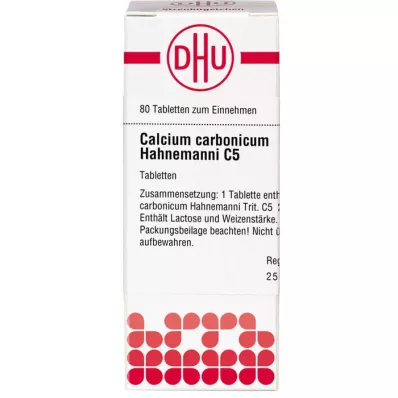 CALCIUM CARBONICUM Hahnemanni C 5 Comprimidos, 80 unid