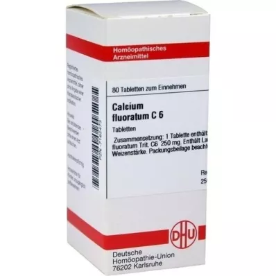 CALCIUM FLUORATUM C 6 Comprimidos, 80 Cápsulas