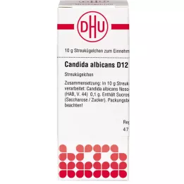 CANDIDA ALBICANS D 12 glóbulos, 10 g