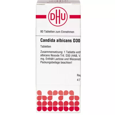 CANDIDA ALBICANS D 30 Comprimidos, 80 Cápsulas