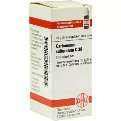 CARBONEUM SULFURATUM C 30 glóbulos, 10 g