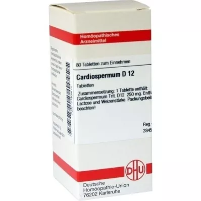 CARDIOSPERMUM D 12 Comprimidos, 80 Cápsulas