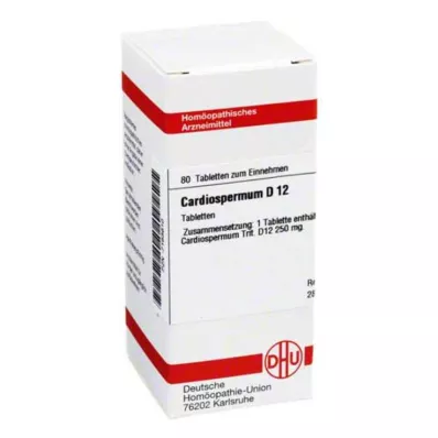CARDIOSPERMUM D 12 Comprimidos, 80 Cápsulas CARDIOSPERMUM D 12 Comprimidos, 80 Cápsulas
