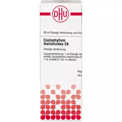 CAULOPHYLLUM THALICTROIDES Diluição C 6, 20 ml
