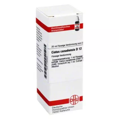 CISTUS CANADENSIS Diluição D 12, 20 ml CISTUS CANADENSIS Diluição D 12, 20 ml