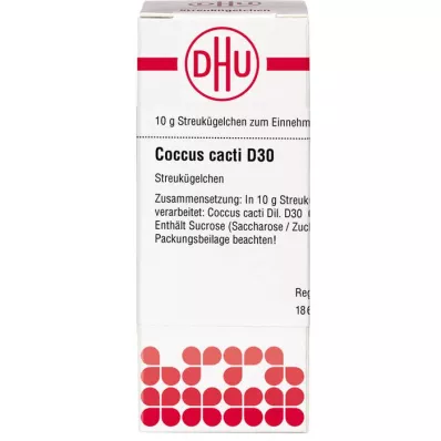 COCCUS cactos D 30 glóbulos, 10 g