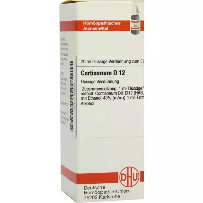 DHU Diluição de Cortisonum D 12, 20 ml