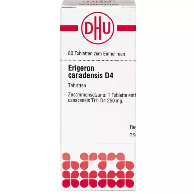 ERIGERON CANADENSIS D 4 Comprimidos, 80 Cápsulas