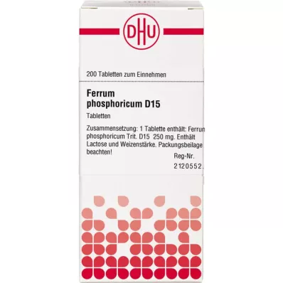 FERRUM PHOSPHORICUM D 15 Comprimidos, 200 Cápsulas